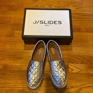 JSlides quilted slip on espadrille